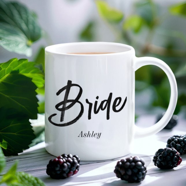 Taza De Café Novia Boda blanco negro Mug (Subido por el creador)