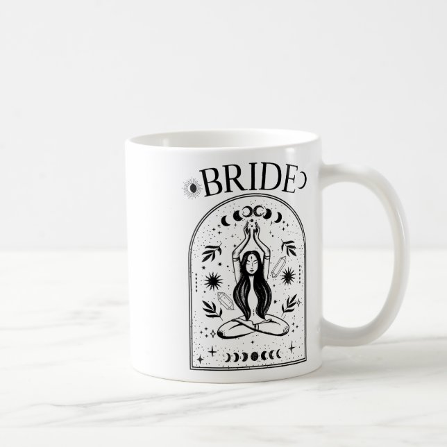 Taza De Café Novia Bruja Coven Tarot Celestial Gothic Soltero (Derecha)