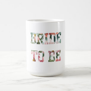 Taza De Café Novia con Estampado Floral