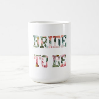 Taza De Café Novia con Estampado Floral