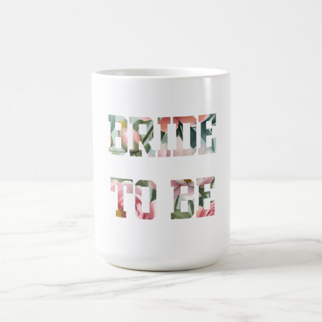 Taza De Café Novia con Estampado Floral (Centro)