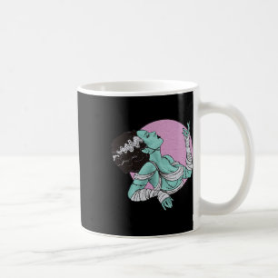 Taza De Café Novia De Frankenstein Halloween Rosa Retro