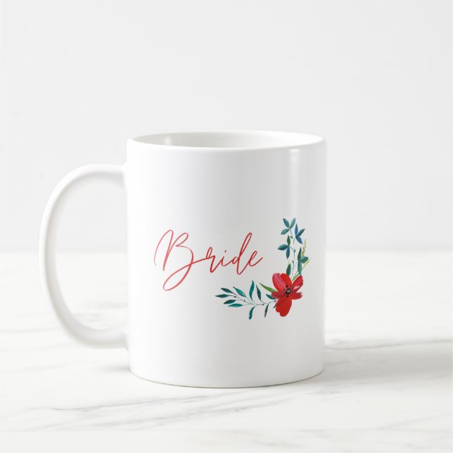 Taza De Café Novia de la Fiesta de Despedida de Soltera (Izquierda)