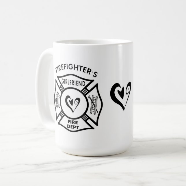 Taza De Café Novia de los bomberos (Anverso izquierdo)