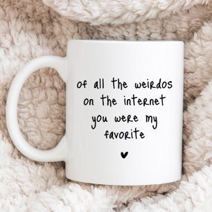 Taza De Café Novia divertida de citas en línea