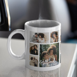 Taza De Café Novia Elegante Collage de 15 Fotos