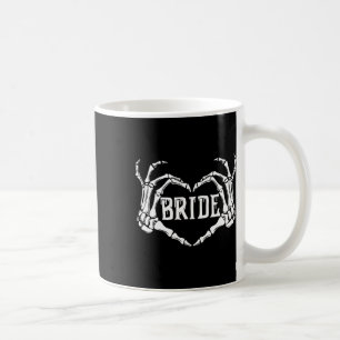 Taza De Café Novia espeluznante manos de esqueleto Halloween co