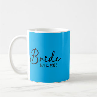 Taza De Café Novia Est 2026 Pareja Novio 2026