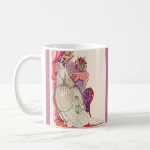 Taza De Café novia hermosa con un hermoso vestido