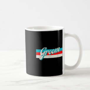 Taza De Café Novia Novio Striped Retro Hombres Casados Compromi