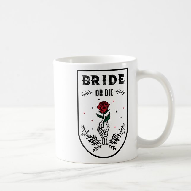 Taza De Café Novia o morir fiesta de soltera de boda mar espelu (Derecha)