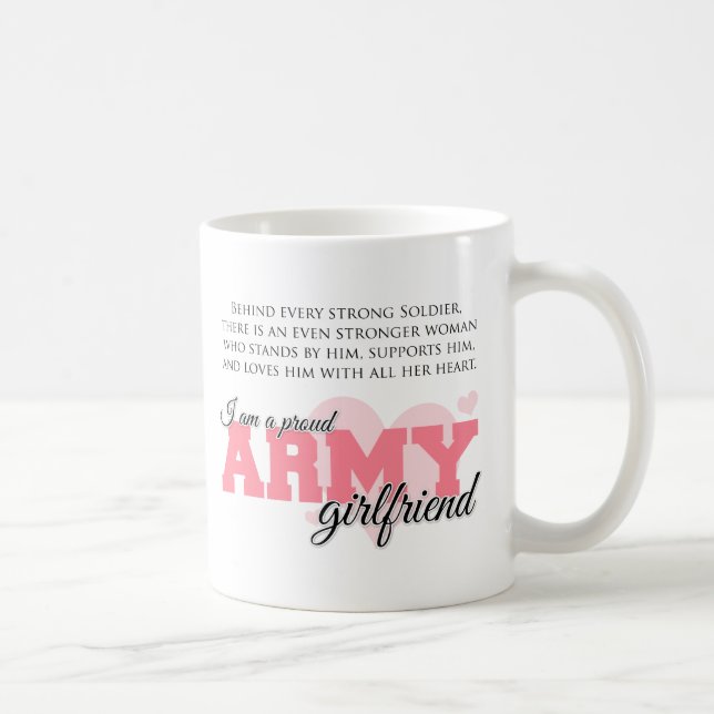 Taza De Café Novia orgullosa del ejército (Derecha)