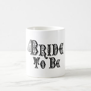 Taza De Café Novia Para Estar Con Velo, De Tipo Negro Agradable