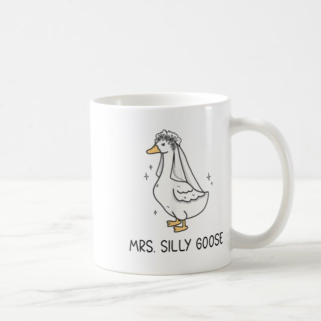 Taza De Café Novia Para Ser Boda Novia Silly Goose (Derecha)