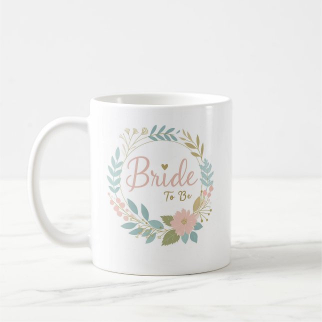 Taza De Café Novia para ser regalo de peluche, novia perfecta p (Izquierda)