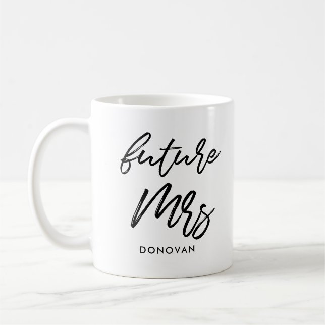 Taza De Café Novia por casar Señora futura (Izquierda)