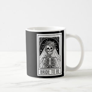 Taza De Café Novia Por Casarse Tarjeta De Tarot De Esqueleto Gó