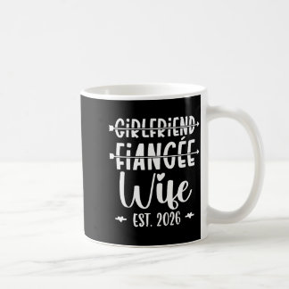 Taza De Café Novia prometida esposa 2026 casada boda