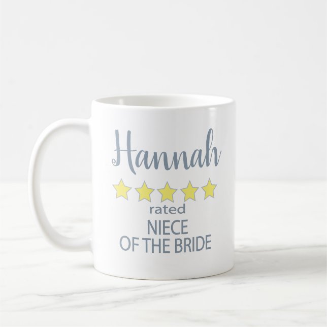 Taza De Café Novia y Cortejo 5 Estrellas Sobrina de la Novia (Izquierda)