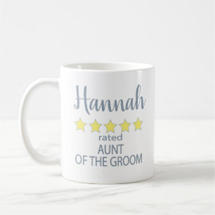Taza De Café Novia y Cortejo Nupcial 5 Estrellas Tía del Novio