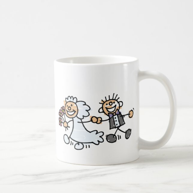 Taza De Café Novia Y Groom Boda Elope Elopement (Derecha)