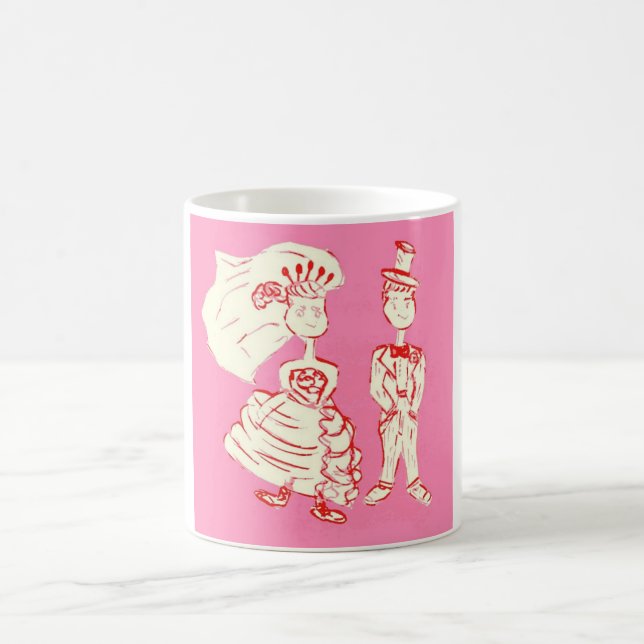 Taza De Café Novia y Novio (Centro)