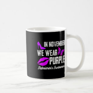 Taza De Café Noviembre Nosotros Vestimos Morado Conciencia de A