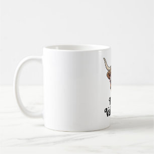 Taza De Café Novilla de San Valentín Vaca Highland Diseño Vinta