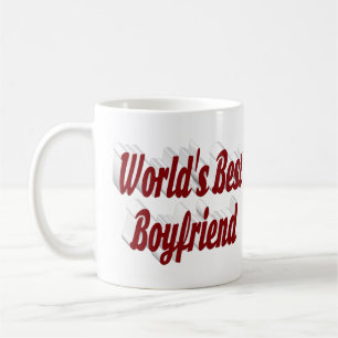 Taza De Café Novio con medio texto en color burdeos