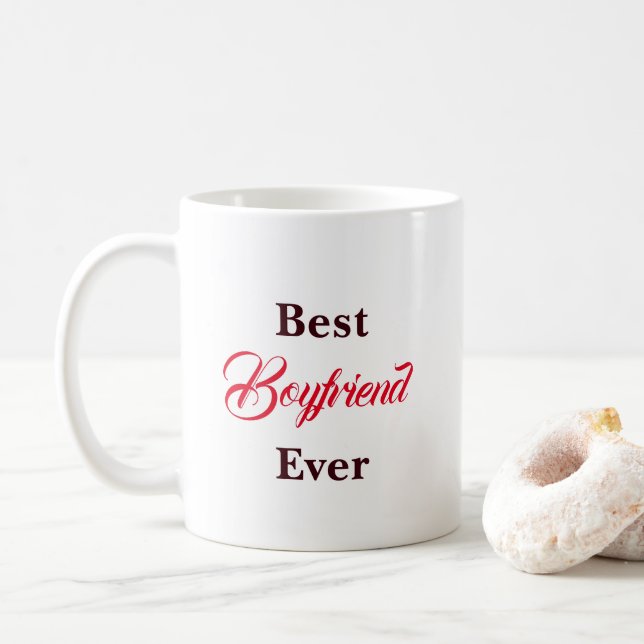 Taza De Café Novio del Año (Con donut)