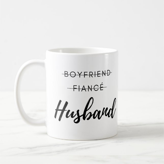 Taza De Café Novio, prometido, esposo Boda Groom Mug Regalo (Izquierda)