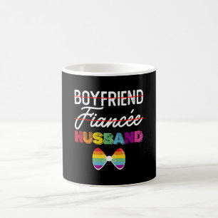Taza De Café Novio prometido esposo matrimonio gay novio LGBTQ