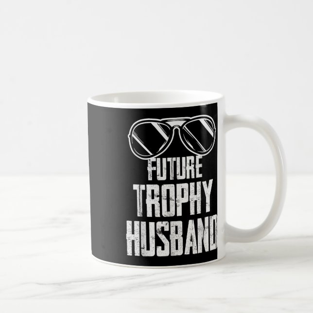 Taza De Café Novio prometido futuro trofeo para ser marido solt (Derecha)
