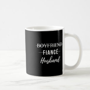 Taza De Café Novio prometido marido divertido novio de boda rec