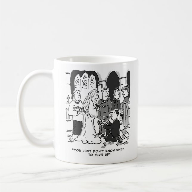 Taza De Café Novio propone novia a Boda - Graciosa (Izquierda)