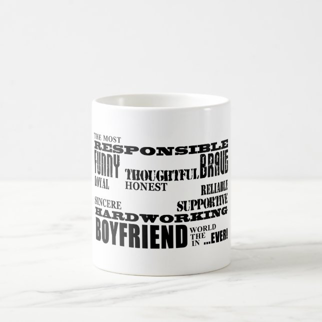 Taza De Café Novios mejores y el novio más grande: Calidades (Centro)