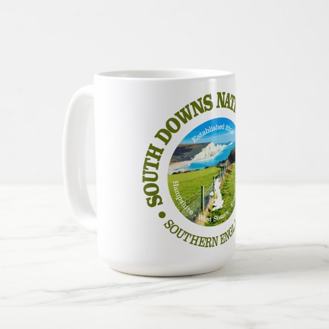 Taza De Café NP South Downs (Anverso izquierdo)