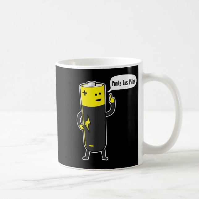 Taza De Café Nte Las Las Battery Motivational  (Derecha)