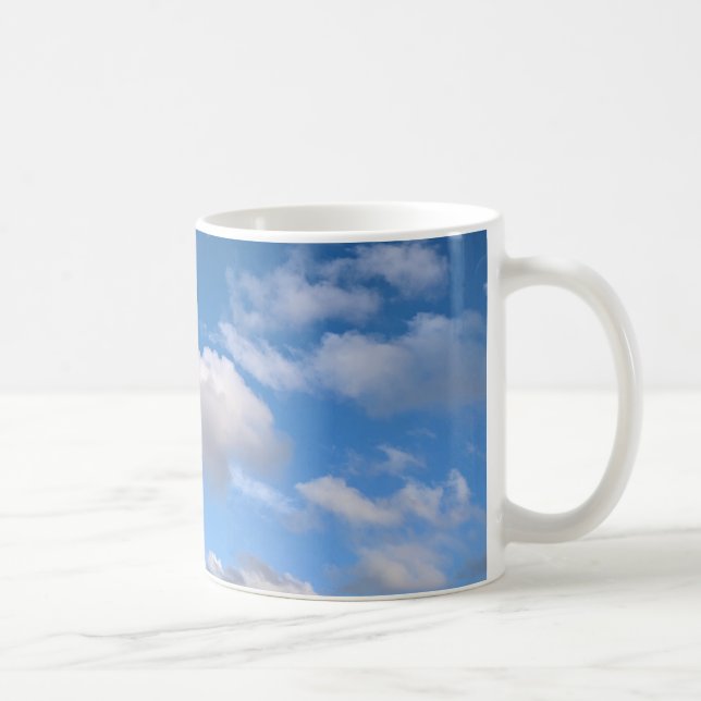 Taza De Café Nube blanca larga (Derecha)