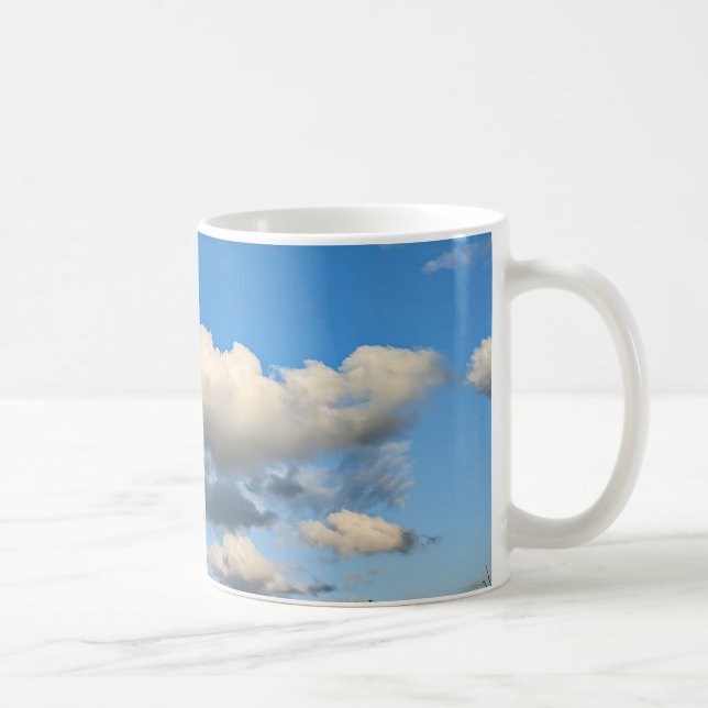 Taza De Café Nube blanca y beige (Derecha)
