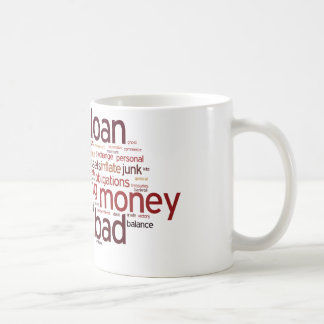 Taza De Café Nube de la palabra de las finanzas