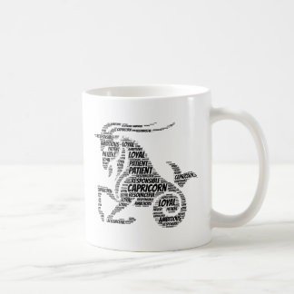 Taza De Café Nube de la palabra del Rótulo del zodiaco de la