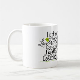 Taza De Café Nube de palabras adjetiva que comienza con la letr