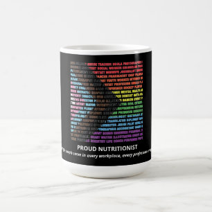 Taza De Café Nube de palabras de diversidad arcoíris LGBT Orgul