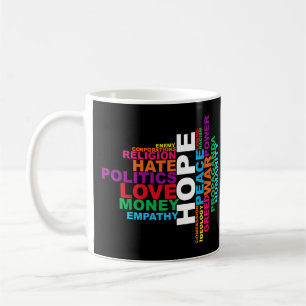 Taza De Café Nube de palabras de humanidad