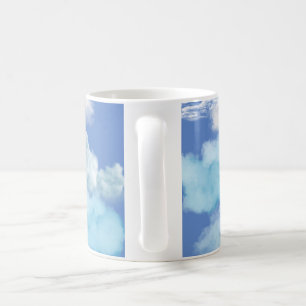 Taza De Café Nubes azules de escultura romana