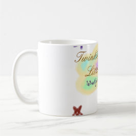 Taza De Café Nubes de arcoíris brillan Brillan Brillan Estrelli