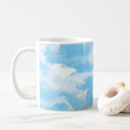 Taza De Café Nubes de cielo azul