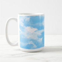 Taza De Café Nubes de cielo azul