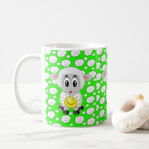 Taza De Café Nubes de oveja Sun Green Mug
